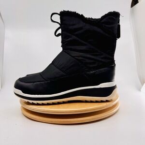Merrell Snowcreek Sport‎ Women's 6.5 Black Mid Zip Polar Waterproof Winter Boots